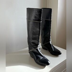 Vero Cuoio Italian Leather Boots – Size 37W